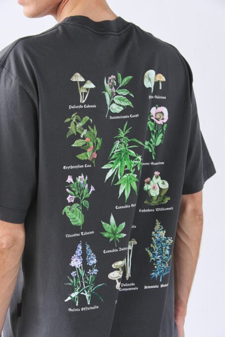 Remera con calce oversize manga corta, con cuello redondo y estampa en frente y espalda. Composición: 100% algodón premium. Hecho en Argentina.