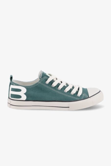 Zapatilla inyectada de lona 100% algod—n. Con puntera en goma , cordones y estampa lateral B. Composici—n: Suela: caucho vulcanizado Material: 100% Algod—n. Industria Argentina.